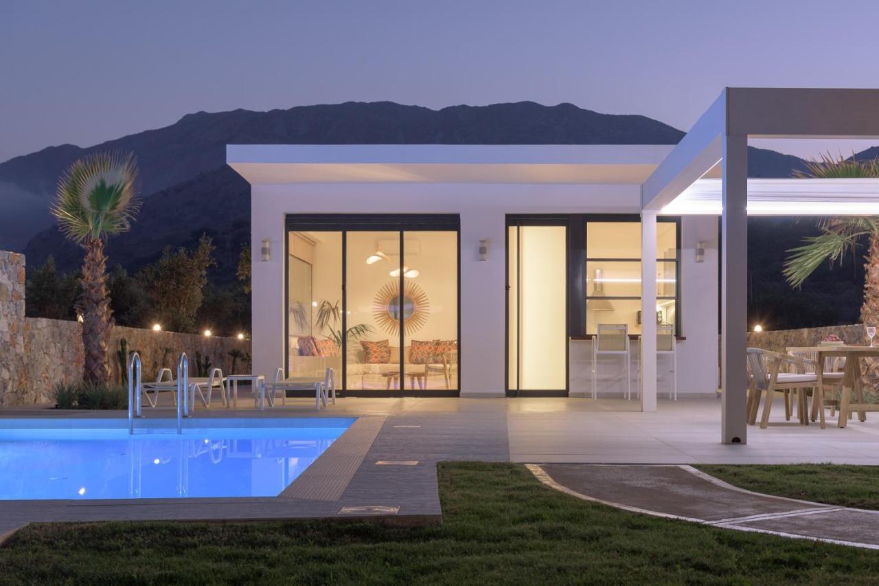 Pelagias Villa Lefka With Heated Pool Mathes Exterior photo