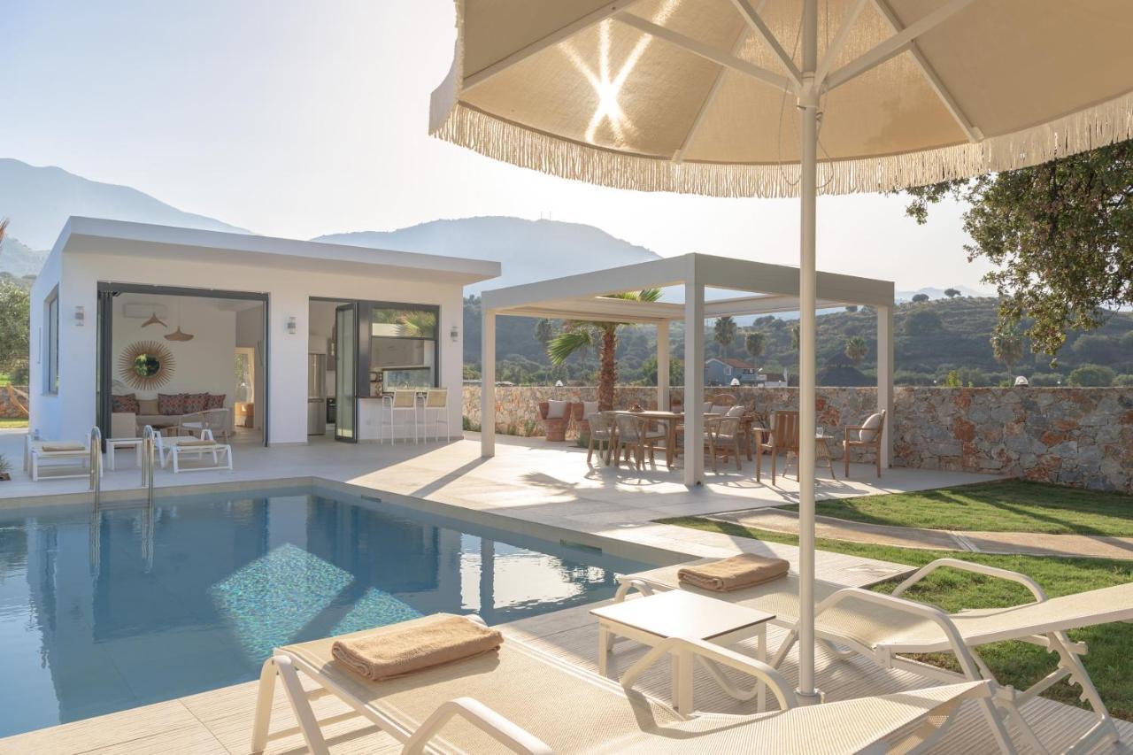 Pelagias Villa Lefka With Heated Pool Mathes Exterior photo